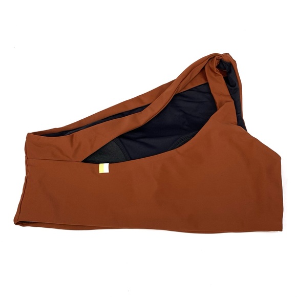 SUMMERSALT The Sidestroke Top & The Ruched High Leg High Rise Bottom Amber 4 - Picture 4 of 11